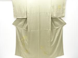 未使用品　色紙に荒波・松模様刺繍訪問着